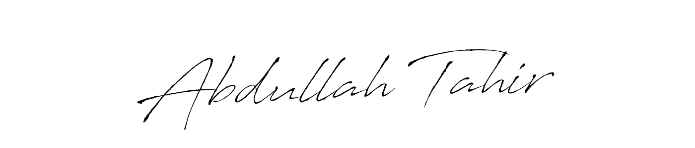 Also we have Abdullah Tahir name is the best signature style. Create professional handwritten signature collection using Antro_Vectra autograph style. Abdullah Tahir signature style 6 images and pictures png