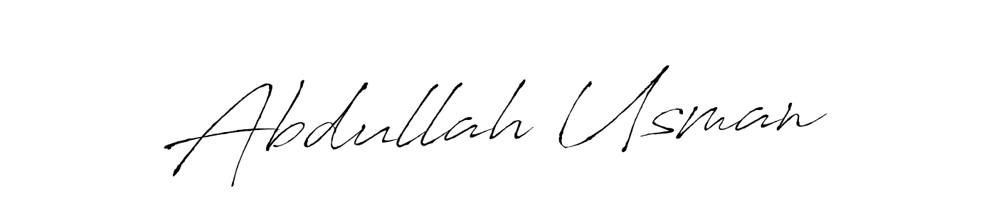 Use a signature maker to create a handwritten signature online. With this signature software, you can design (Antro_Vectra) your own signature for name Abdullah Usman. Abdullah Usman signature style 6 images and pictures png