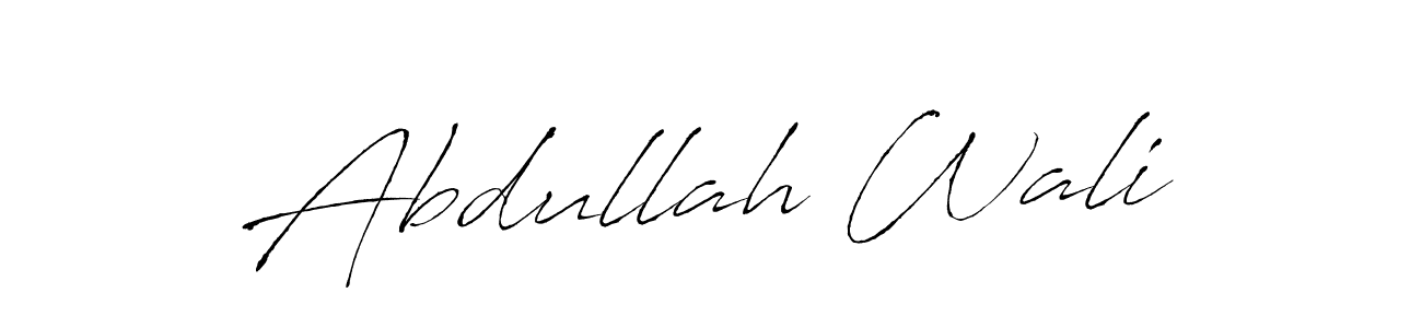 Also You can easily find your signature by using the search form. We will create Abdullah Wali name handwritten signature images for you free of cost using Antro_Vectra sign style. Abdullah Wali signature style 6 images and pictures png