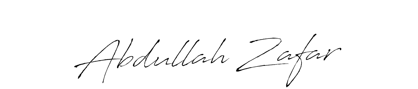 How to make Abdullah Zafar name signature. Use Antro_Vectra style for creating short signs online. This is the latest handwritten sign. Abdullah Zafar signature style 6 images and pictures png