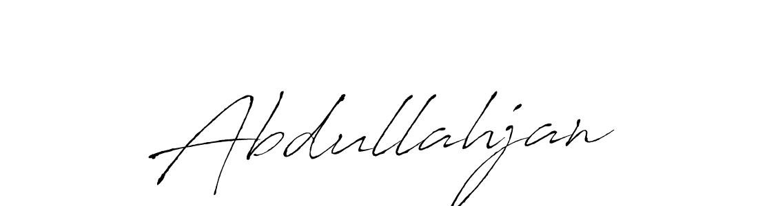 Abdullahjan stylish signature style. Best Handwritten Sign (Antro_Vectra) for my name. Handwritten Signature Collection Ideas for my name Abdullahjan. Abdullahjan signature style 6 images and pictures png