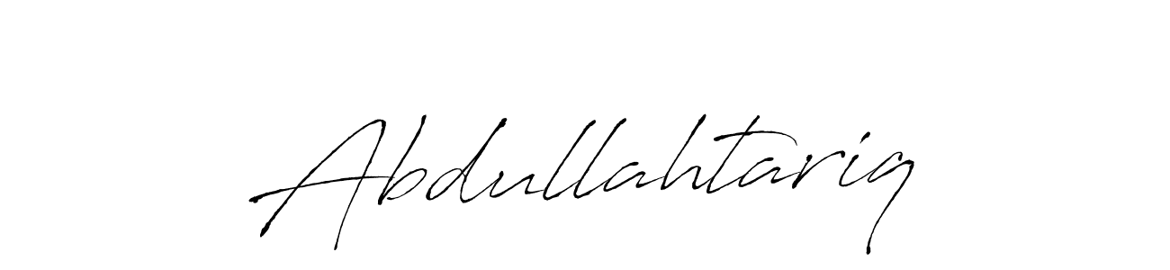 How to make Abdullahtariq name signature. Use Antro_Vectra style for creating short signs online. This is the latest handwritten sign. Abdullahtariq signature style 6 images and pictures png