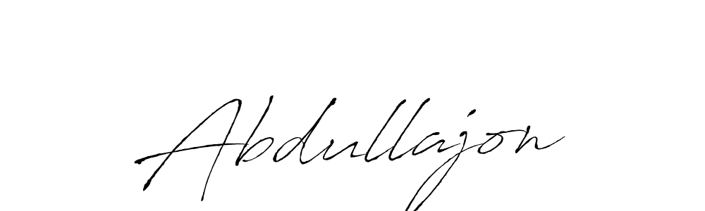 Design your own signature with our free online signature maker. With this signature software, you can create a handwritten (Antro_Vectra) signature for name Abdullajon. Abdullajon signature style 6 images and pictures png