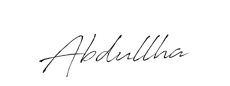 Abdullha stylish signature style. Best Handwritten Sign (Antro_Vectra) for my name. Handwritten Signature Collection Ideas for my name Abdullha. Abdullha signature style 6 images and pictures png