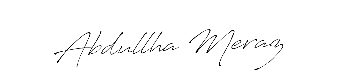 Make a beautiful signature design for name Abdullha Meraz. With this signature (Antro_Vectra) style, you can create a handwritten signature for free. Abdullha Meraz signature style 6 images and pictures png