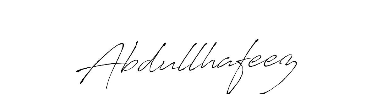 How to make Abdullhafeez name signature. Use Antro_Vectra style for creating short signs online. This is the latest handwritten sign. Abdullhafeez signature style 6 images and pictures png