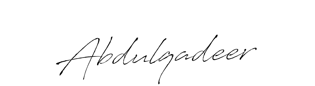 How to make Abdulqadeer name signature. Use Antro_Vectra style for creating short signs online. This is the latest handwritten sign. Abdulqadeer signature style 6 images and pictures png