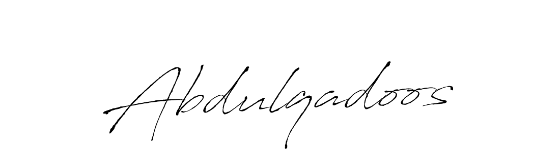 Design your own signature with our free online signature maker. With this signature software, you can create a handwritten (Antro_Vectra) signature for name Abdulqadoos. Abdulqadoos signature style 6 images and pictures png