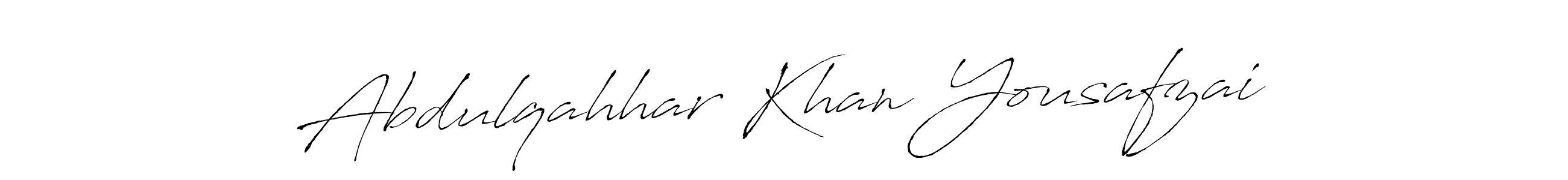 How to make Abdulqahhar Khan Yousafzai name signature. Use Antro_Vectra style for creating short signs online. This is the latest handwritten sign. Abdulqahhar Khan Yousafzai signature style 6 images and pictures png