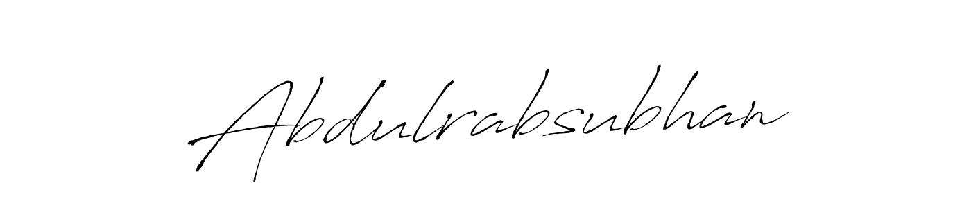 Also we have Abdulrabsubhan name is the best signature style. Create professional handwritten signature collection using Antro_Vectra autograph style. Abdulrabsubhan signature style 6 images and pictures png