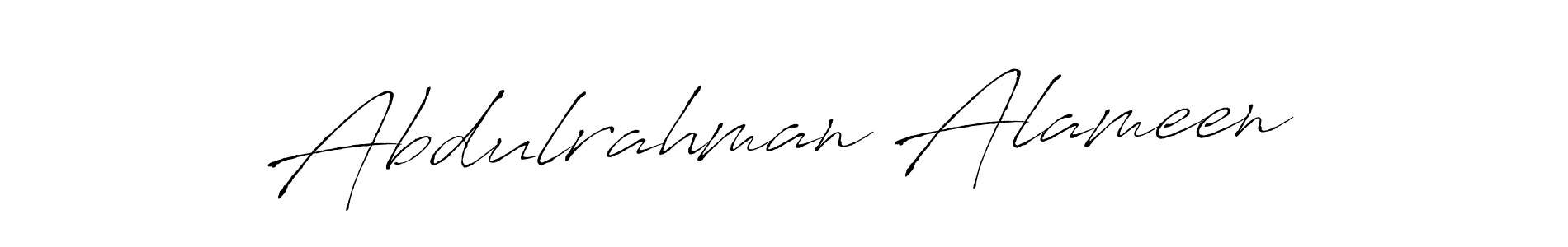 Make a beautiful signature design for name Abdulrahman Alameen. With this signature (Antro_Vectra) style, you can create a handwritten signature for free. Abdulrahman Alameen signature style 6 images and pictures png
