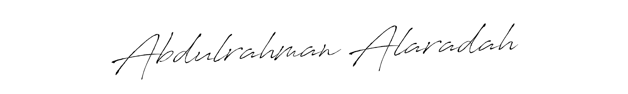 How to make Abdulrahman Alaradah name signature. Use Antro_Vectra style for creating short signs online. This is the latest handwritten sign. Abdulrahman Alaradah signature style 6 images and pictures png