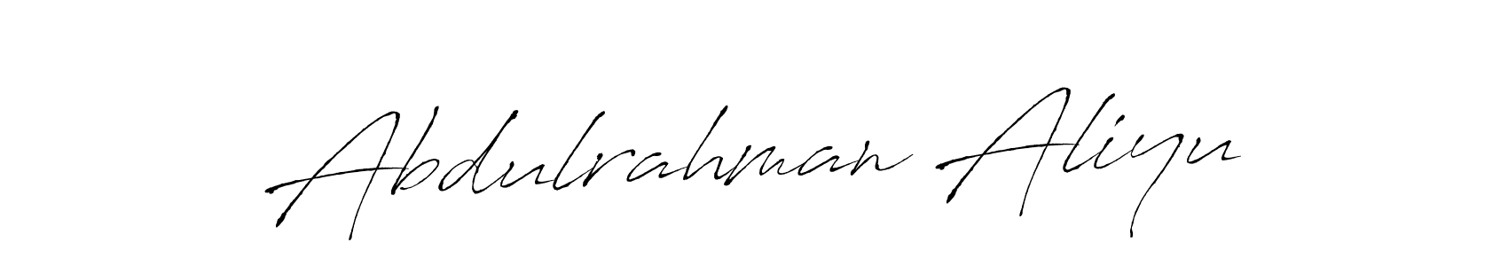 Design your own signature with our free online signature maker. With this signature software, you can create a handwritten (Antro_Vectra) signature for name Abdulrahman Aliyu. Abdulrahman Aliyu signature style 6 images and pictures png