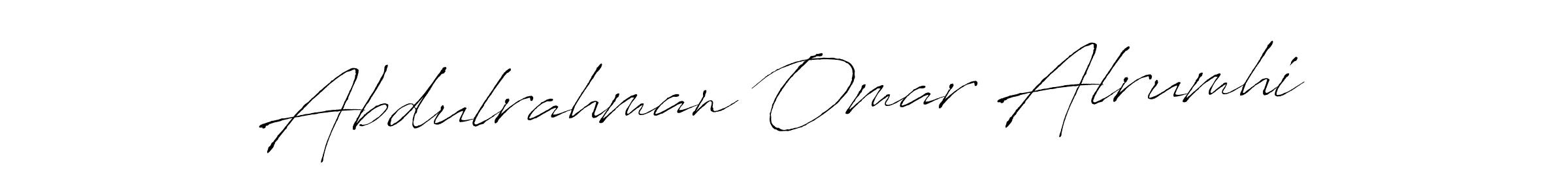 How to make Abdulrahman Omar Alrumhi signature? Antro_Vectra is a professional autograph style. Create handwritten signature for Abdulrahman Omar Alrumhi name. Abdulrahman Omar Alrumhi signature style 6 images and pictures png