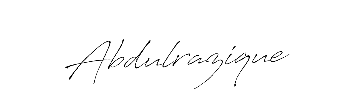 Create a beautiful signature design for name Abdulrazique. With this signature (Antro_Vectra) fonts, you can make a handwritten signature for free. Abdulrazique signature style 6 images and pictures png