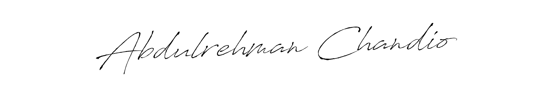 Make a beautiful signature design for name Abdulrehman Chandio. With this signature (Antro_Vectra) style, you can create a handwritten signature for free. Abdulrehman Chandio signature style 6 images and pictures png