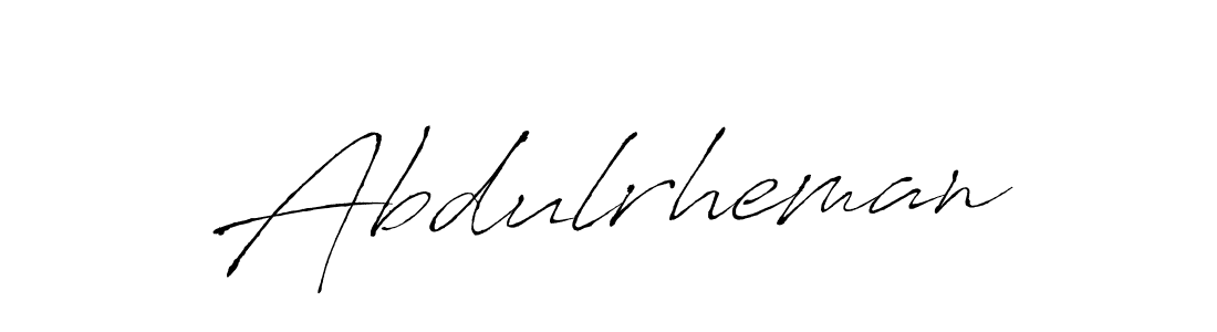 Abdulrheman stylish signature style. Best Handwritten Sign (Antro_Vectra) for my name. Handwritten Signature Collection Ideas for my name Abdulrheman. Abdulrheman signature style 6 images and pictures png