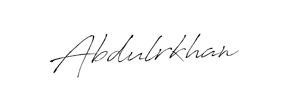 Make a beautiful signature design for name Abdulrkhan. With this signature (Antro_Vectra) style, you can create a handwritten signature for free. Abdulrkhan signature style 6 images and pictures png