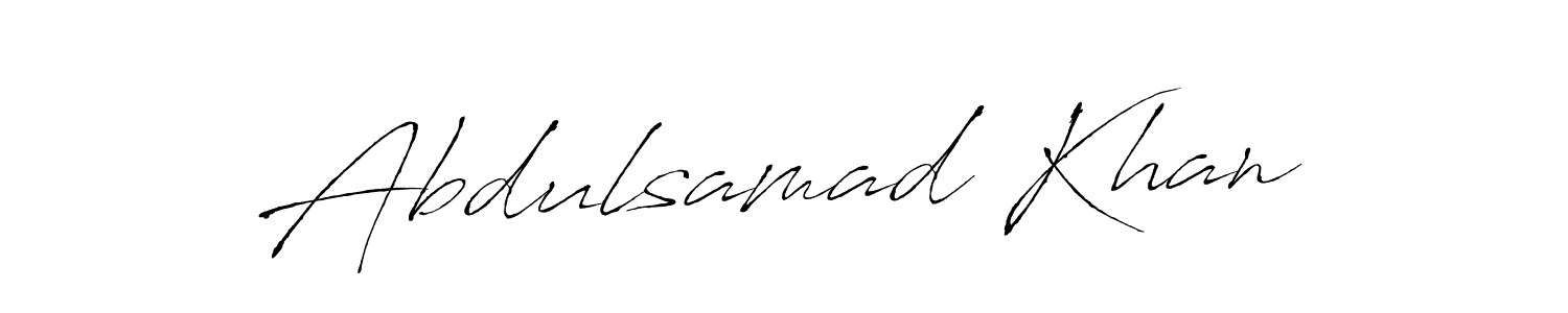 You should practise on your own different ways (Antro_Vectra) to write your name (Abdulsamad Khan) in signature. don't let someone else do it for you. Abdulsamad Khan signature style 6 images and pictures png