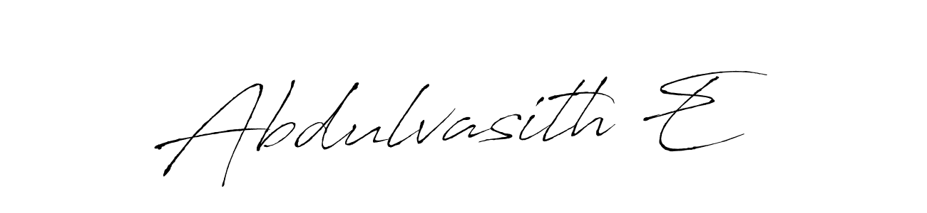 This is the best signature style for the Abdulvasith E name. Also you like these signature font (Antro_Vectra). Mix name signature. Abdulvasith E signature style 6 images and pictures png
