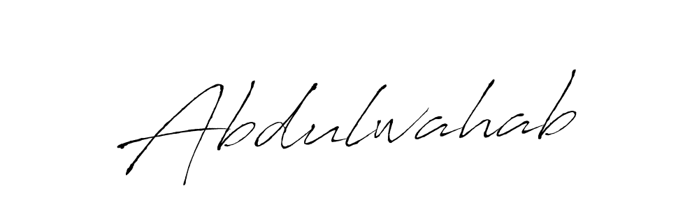 Also we have Abdulwahab name is the best signature style. Create professional handwritten signature collection using Antro_Vectra autograph style. Abdulwahab signature style 6 images and pictures png