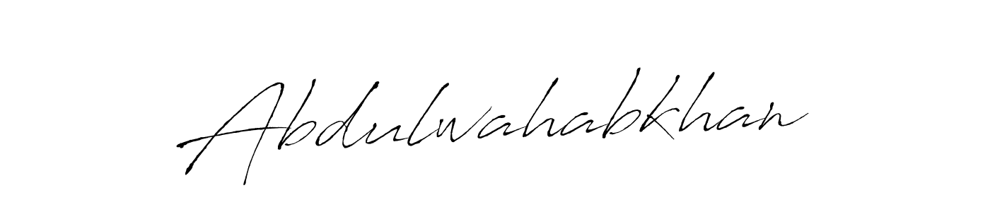 Use a signature maker to create a handwritten signature online. With this signature software, you can design (Antro_Vectra) your own signature for name Abdulwahabkhan. Abdulwahabkhan signature style 6 images and pictures png