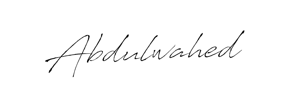 Create a beautiful signature design for name Abdulwahed. With this signature (Antro_Vectra) fonts, you can make a handwritten signature for free. Abdulwahed signature style 6 images and pictures png