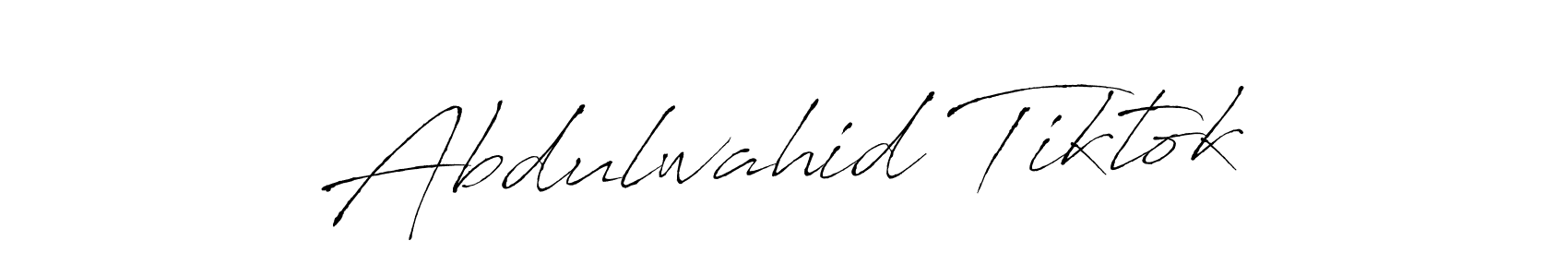 Create a beautiful signature design for name Abdulwahid Tiktok. With this signature (Antro_Vectra) fonts, you can make a handwritten signature for free. Abdulwahid Tiktok signature style 6 images and pictures png