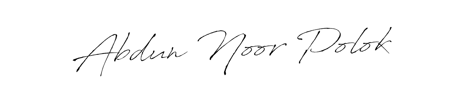 Antro_Vectra is a professional signature style that is perfect for those who want to add a touch of class to their signature. It is also a great choice for those who want to make their signature more unique. Get Abdun Noor Polok name to fancy signature for free. Abdun Noor Polok signature style 6 images and pictures png