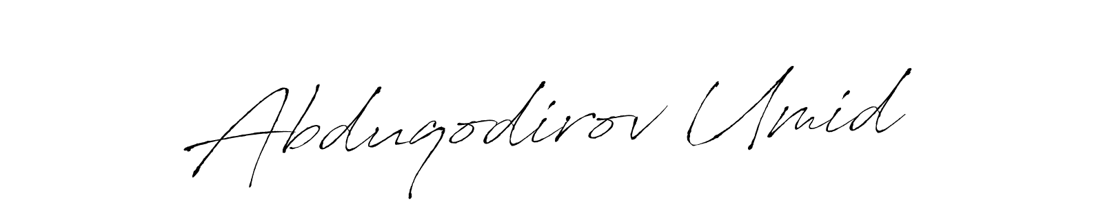 Also You can easily find your signature by using the search form. We will create Abduqodirov Umid name handwritten signature images for you free of cost using Antro_Vectra sign style. Abduqodirov Umid signature style 6 images and pictures png