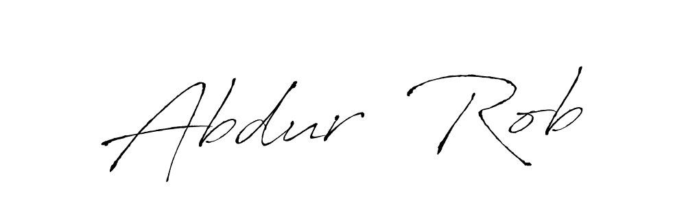 Abdur  Rob stylish signature style. Best Handwritten Sign (Antro_Vectra) for my name. Handwritten Signature Collection Ideas for my name Abdur  Rob. Abdur  Rob signature style 6 images and pictures png