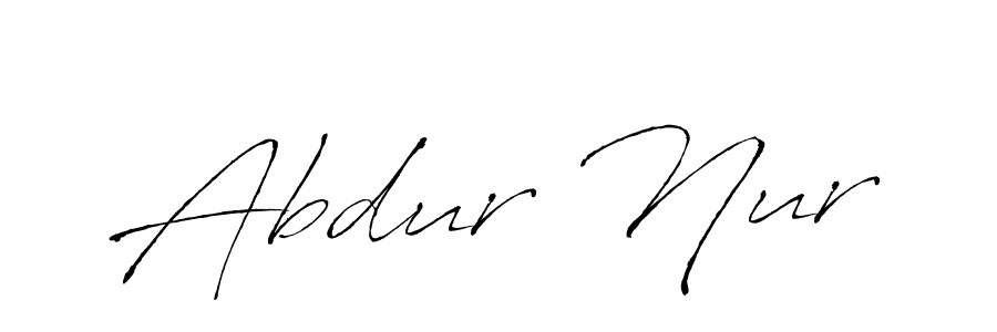 The best way (Antro_Vectra) to make a short signature is to pick only two or three words in your name. The name Abdur Nur include a total of six letters. For converting this name. Abdur Nur signature style 6 images and pictures png