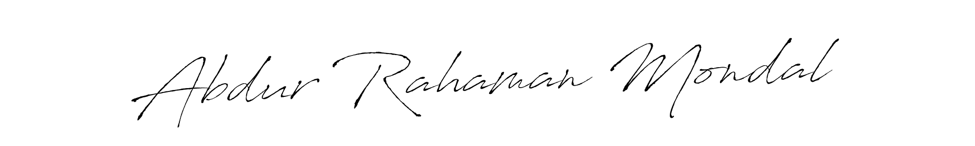 Make a beautiful signature design for name Abdur Rahaman Mondal. With this signature (Antro_Vectra) style, you can create a handwritten signature for free. Abdur Rahaman Mondal signature style 6 images and pictures png