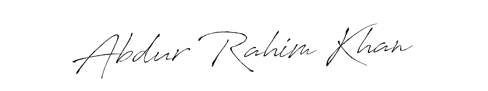 Design your own signature with our free online signature maker. With this signature software, you can create a handwritten (Antro_Vectra) signature for name Abdur Rahim Khan. Abdur Rahim Khan signature style 6 images and pictures png