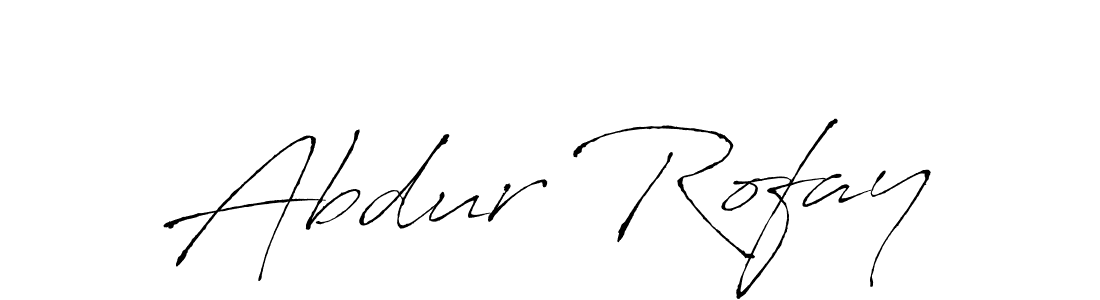 Abdur Rofay stylish signature style. Best Handwritten Sign (Antro_Vectra) for my name. Handwritten Signature Collection Ideas for my name Abdur Rofay. Abdur Rofay signature style 6 images and pictures png
