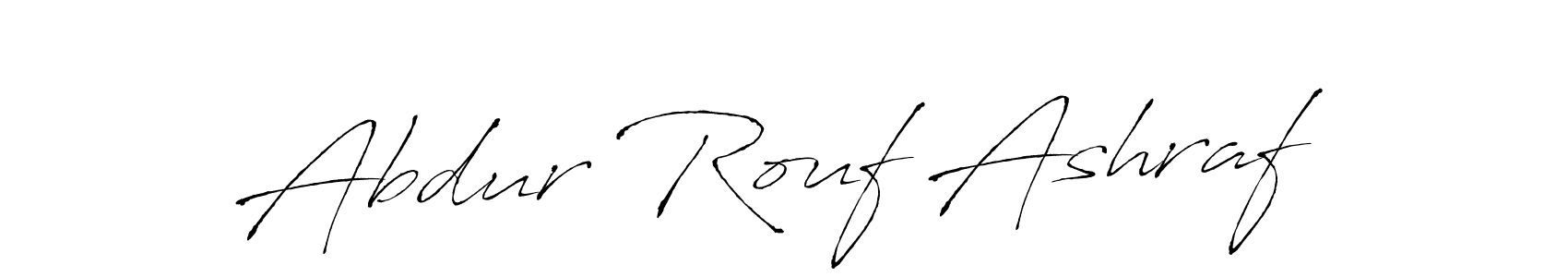 Create a beautiful signature design for name Abdur Rouf Ashraf. With this signature (Antro_Vectra) fonts, you can make a handwritten signature for free. Abdur Rouf Ashraf signature style 6 images and pictures png