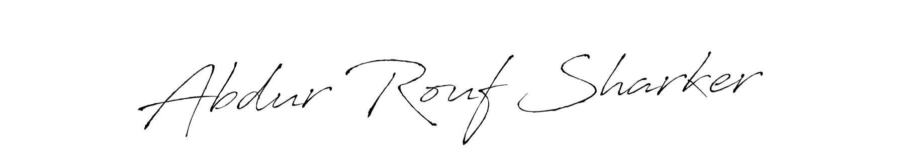 Abdur Rouf Sharker stylish signature style. Best Handwritten Sign (Antro_Vectra) for my name. Handwritten Signature Collection Ideas for my name Abdur Rouf Sharker. Abdur Rouf Sharker signature style 6 images and pictures png