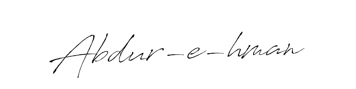 Antro_Vectra is a professional signature style that is perfect for those who want to add a touch of class to their signature. It is also a great choice for those who want to make their signature more unique. Get Abdur-e-hman name to fancy signature for free. Abdur-e-hman signature style 6 images and pictures png