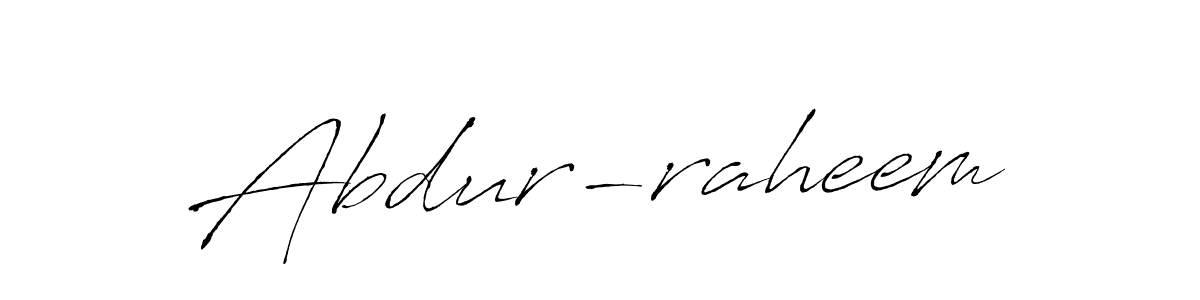 Make a beautiful signature design for name Abdur-raheem. With this signature (Antro_Vectra) style, you can create a handwritten signature for free. Abdur-raheem signature style 6 images and pictures png