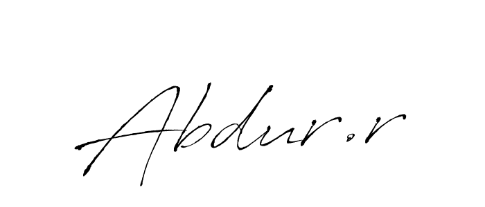 Also we have Abdur.r name is the best signature style. Create professional handwritten signature collection using Antro_Vectra autograph style. Abdur.r signature style 6 images and pictures png