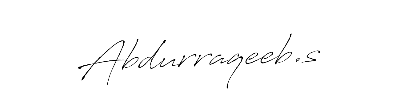 Design your own signature with our free online signature maker. With this signature software, you can create a handwritten (Antro_Vectra) signature for name Abdurraqeeb.s. Abdurraqeeb.s signature style 6 images and pictures png