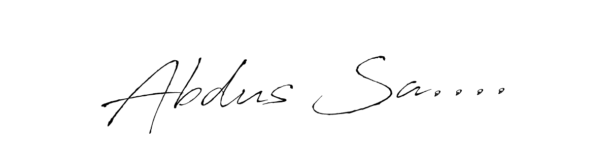 The best way (Antro_Vectra) to make a short signature is to pick only two or three words in your name. The name Abdus Sa.... include a total of six letters. For converting this name. Abdus Sa.... signature style 6 images and pictures png