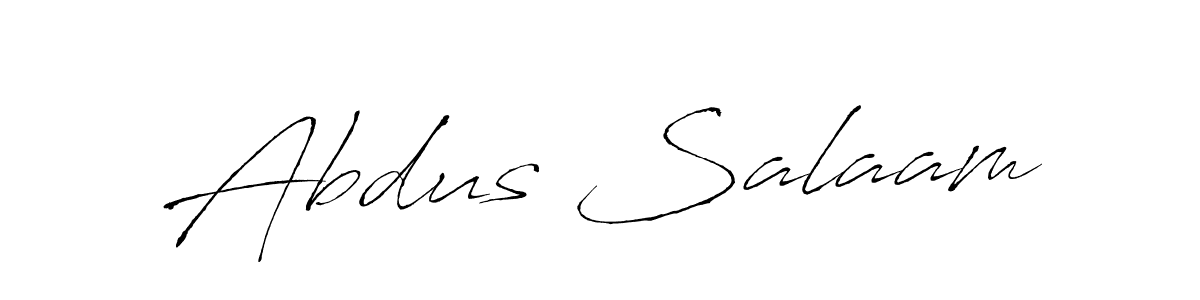 Use a signature maker to create a handwritten signature online. With this signature software, you can design (Antro_Vectra) your own signature for name Abdus Salaam. Abdus Salaam signature style 6 images and pictures png