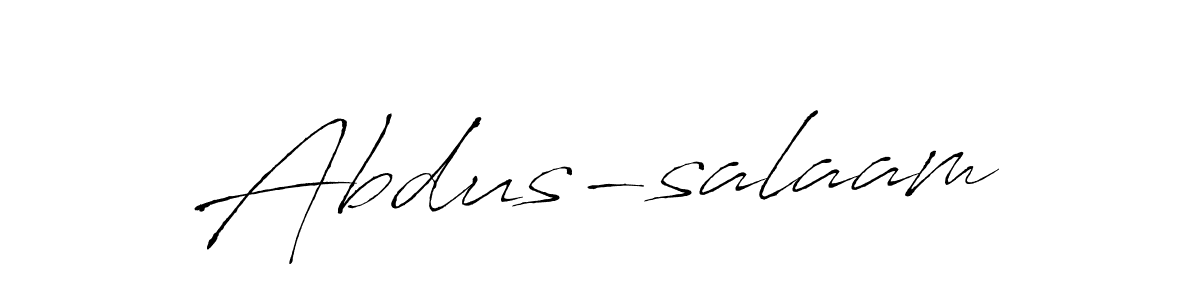 How to make Abdus-salaam signature? Antro_Vectra is a professional autograph style. Create handwritten signature for Abdus-salaam name. Abdus-salaam signature style 6 images and pictures png