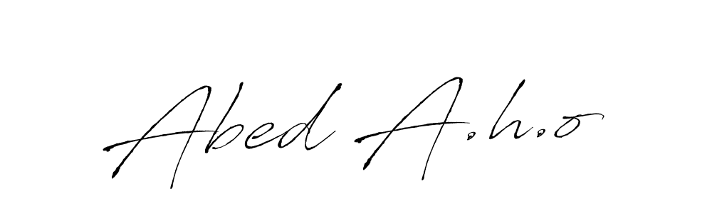 Abed A.h.o stylish signature style. Best Handwritten Sign (Antro_Vectra) for my name. Handwritten Signature Collection Ideas for my name Abed A.h.o. Abed A.h.o signature style 6 images and pictures png