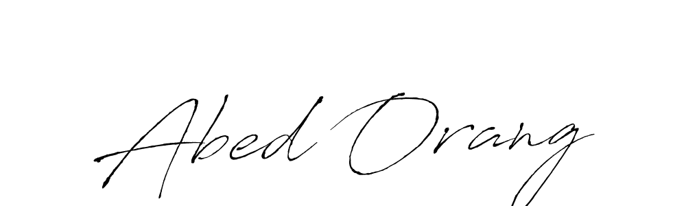 How to make Abed Orang signature? Antro_Vectra is a professional autograph style. Create handwritten signature for Abed Orang name. Abed Orang signature style 6 images and pictures png