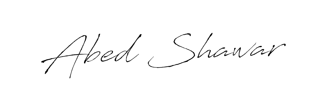 Design your own signature with our free online signature maker. With this signature software, you can create a handwritten (Antro_Vectra) signature for name Abed Shawar. Abed Shawar signature style 6 images and pictures png