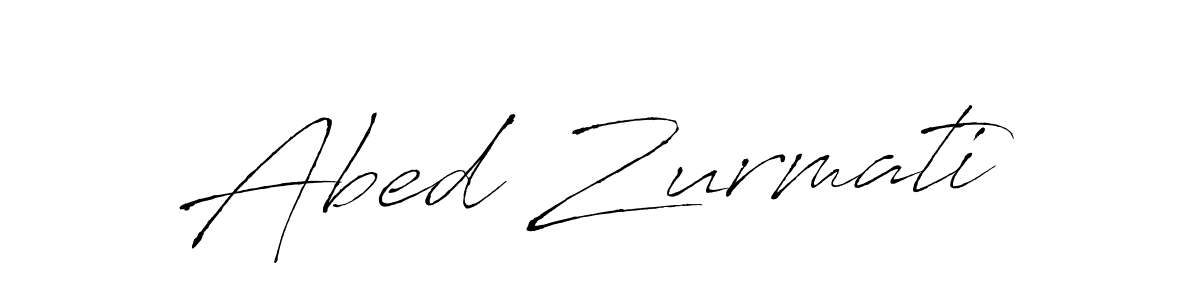 How to make Abed Zurmati name signature. Use Antro_Vectra style for creating short signs online. This is the latest handwritten sign. Abed Zurmati signature style 6 images and pictures png