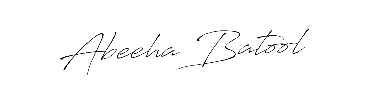 Make a beautiful signature design for name Abeeha Batool. With this signature (Antro_Vectra) style, you can create a handwritten signature for free. Abeeha Batool signature style 6 images and pictures png