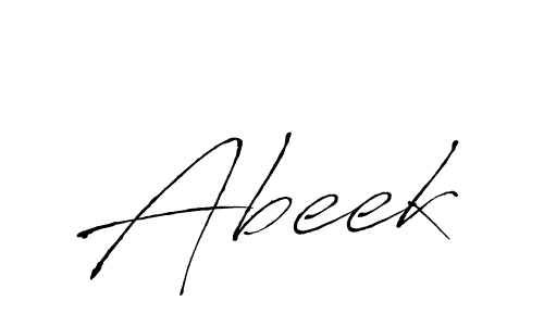 Abeek stylish signature style. Best Handwritten Sign (Antro_Vectra) for my name. Handwritten Signature Collection Ideas for my name Abeek. Abeek signature style 6 images and pictures png